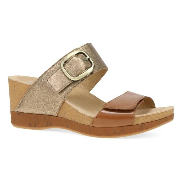 NEW DANSKO women's shannon leather in gold tan - Picture 1 of 6